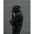 thumbnail image 4 of COOFANDY Men's Stylish Hoodies Sweatshirt Long Sleeve Hip Hop Pullover Drawstring Solid Plaid Jacquard Tops, 4 of 11