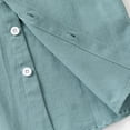 thumbnail image 4 of GYRATEDREAM Boys' Shirt - Short Sleeve Button Down Shirt Top - Kids' Casual Collared Shirt for Green 6-7Y, 4 of 9