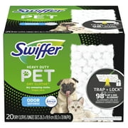Swiffer Sweeper Heavy Duty Pet Dry Refills, Febreze Odor Defense, 20 Ct Dry Pads