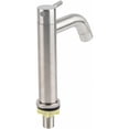 thumbnail image 1 of Grifo moderno de un solo mango para uso doméstico, grifo de acero inoxidable cepillado de fácil instalación, grifo de fregadero de acero inoxidable a prueba de óxido con flujo de agua suave para, 1 of 4