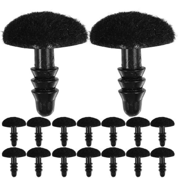 WHAMVOX 100pcs Mini Plush Stuffed Bear Rabbit Doll Making Nose Set Plastic Safety Nose Props for Crochet Bear and Bunny