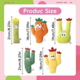 thumbnail image 3 of Nallwabiu 1 Pack Organic Cactus Catnip Cat Toy, Soft Plush Interactive Chew & Kicker Toy for Indoor Cats, Dental Cleaning & Teething Relief, 3 of 6
