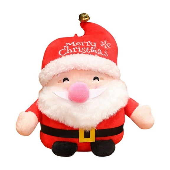 Beautynvta Christmas Plush Toys, 9'' Cotton Stuffed Santa Claus Plush Doll, Holiday Gifts Christmas Gift Decorations for Xmas Decorations Home Office Car Ornament, S