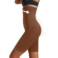 thumbnail image 2 of Clearance! Hontri Shapewear Women's High Waisted Shaping Shorts Thigh Slimming Shaping Underwear Shapewear Tummy Control Coffee,S, 2 of 9