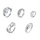 thumbnail image 2 of Jumpingount Anillo de apertura para hombre y mujer, anillos ajustables, decoración de círculos, cuentas chapadas, joyería Unisex para adultos, Ropa, zapatos y accesorios Miscelánea tipo 5 Jumpingount  AP012684-05, 2 of 6