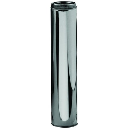 Dual Stainless Pipes - Sure-Temp 206036 Type HT Insulated Chimney Pipe, 6 in x 36 in, Stainless Steel
