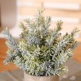 thumbnail image 3 of Coofit Artificial Potted Plant Simulated Flocking Artificial Plant Fake Leaf for Home, 3 of 8