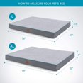 thumbnail image 4 of Orthopedic Dog Bed Large - Memory Foam Waterproof Dog Bed with Removable Washable Cover and Waterproof Liner , 2-Layer Thick with Removable Washable Cover and Waterproof Lining, Grey, 36x27x3.5 Inches, 4 of 7