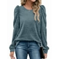 thumbnail image 2 of Fantaslook Fall Sweatshirts for Women Crewneck Puff Sleeve Tops Fashion Shirts, 2 of 8