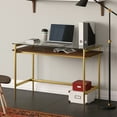 thumbnail image 5 of Evelyn&Zoe Contemporary 46 in. Brass Writing Desk, 5 of 8