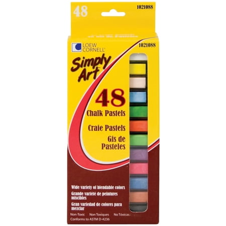 Simply Art Chalk Pastels, 48-Pack