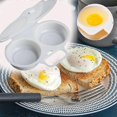 thumbnail image 1 of Poach 2 Eggs Kitchen Microwave Egg Poacher Accessory BPA Free, 1 of 5