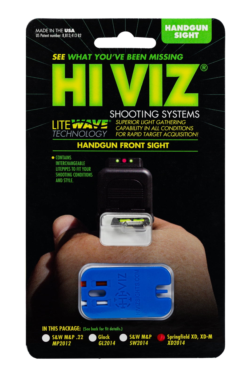 HIVIZ GL2014 Glock Interchangeable TEWAVE Front Hand Sight 