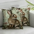 thumbnail image 2 of Nawypu Vintage Easter Pillow Covers Easter Bunny Flowers Cross Decorative Throw Pillow Covers Spring Rabbit Butterfly Pillow Cases for Easter Farmhouse Living Room Decor&nbsp;2pc, 2 of 6