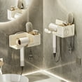 thumbnail image 2 of Fiudx Organizador de Secador de Pelo, Estante de Almacenamiento de Pared, Soporte Adhesivo Sin Taladro, Accesorio de Baño Multiusos, Práctico Sistema de Ganchos, Ideal para El Aseo Diario, Fácil Inst, 2 of 6