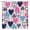 Pink Navy Blue, variant on Valentine''s Day Shower Curtain Pink Black Heart Romantic Sweet Love Modern Boho Geometric Colorful Fashion Lover Couple 70x70(WxH) Inch Bathroom Decor Fabric Curtain with Hooks