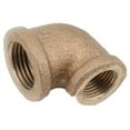 thumbnail image 2 of Anderson Metals 738105-0806 Reducing Pipe Elbow, 1/2 x 3/8 in, FIP, 90 deg Angle, Brass, 200 psi Pressure, 2 of 2