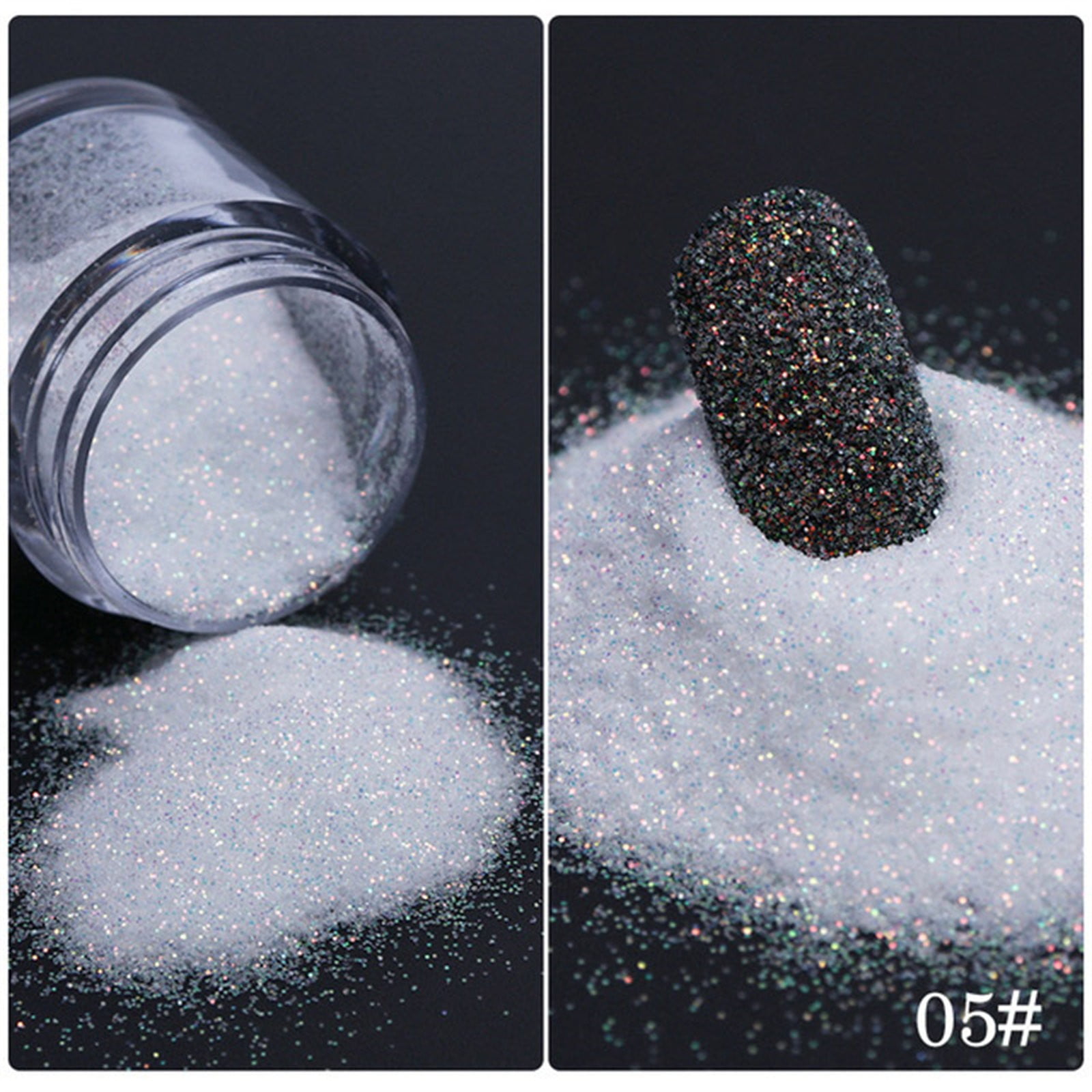 Sunhillsgrace Nail Powder Nail Polish Powder Powder Black Yarn Powder