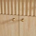 thumbnail image 3 of Walker Edison Modern Fluted Wood Sideboard with Storage, Coastal Oak, 3 of 12