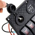 thumbnail image 2 of 6Gang Toggle Switch Panel Breaker Orange LED 2 USB RV Car Marine Boat Voltmeter, 2 of 12