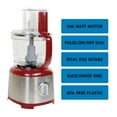 thumbnail image 3 of Kenmore 11-Cup Food Processor and Vegetable Chopper, Red and Silver, 3 of 12