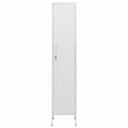 thumbnail image 3 of vidaXL Locker Cabinet White 35x46x180 cm Steel, 3 of 5