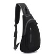 thumbnail image 4 of JUNLETU Bolso de pecho casual Bolsa de cinturón de teléfono de bandolera de hombro grande (Negro) Ehuebsd Para estrenar, 4 of 8