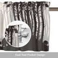 thumbnail image 6 of Forest Bear Valance Curtain Black Animals Silhouette Family Natural Window Valances Rod Pocket Short Curtains Window Treatments for Kitchen Bedroom Bathroom Laundry 42" x 18", 6 of 9
