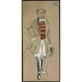 thumbnail image 2 of Plinio Codognato 13x24 Black Ornate Framed Double Matted Museum Art Print Titled: Tropatchoh (1907), 2 of 5
