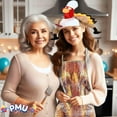 thumbnail image 5 of PMU Thanksgiving Plush Chef Turkey Hat and Turkey Apron Set Party Costume Accessories (2/Pkg) Pkg/1, 5 of 6