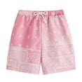 thumbnail image 2 of Kids Shorts Boys Girls Elastic Waist Comfortable Casual Playwear Breathable Shorts for Boys Daily Wear, 2 of 3