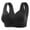 Black, variant on Mrat Wireless Bras for Large Breasted Women Clearance Unlined Bras with Underwire Women Longline Bra Style M-693 Women Size Wirefree T-Shirt Bra Female V-Neck Hook and Eye Bra Closure Brown XL