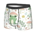 thumbnail image 2 of Fotbe Frog and Mushrooms Men’s Total Support Pouch Boxer Briefs, X-Temp Cooling, Moisture-Wicking Underwear, Regular, Long-leg and Trunk-, 2 of 9