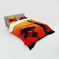 thumbnail image 2 of Ambesonne African Bedding Set 4 Pcs, Mother and, Queen, Scarlet Yellow and Black, 2 of 2