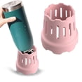 thumbnail image 1 of Kitchen Utensil Set Water Cup Holder Kitchen Water Cup Drain Rack Water Cup Cleaning And Placing Rack, Pink, 1 of 7