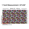 thumbnail image 3 of Manfei Colorful Blossom Fabric by the Yard (1 Yard) for Girls, Chic Floral Decorative Fabric by the Yard, Tropical Flowers Sewing & Crafting Fabric, 3 of 6