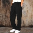 thumbnail image 2 of Hvarlaun Kids Sweatpants Baggy Wide Leg Jogger Pants for Boys and Girls with Pockets, Elastic Waist Drawstring Adjustable Hem Casual Lounge Pants, Sizes 4-15 Years, 2 of 7