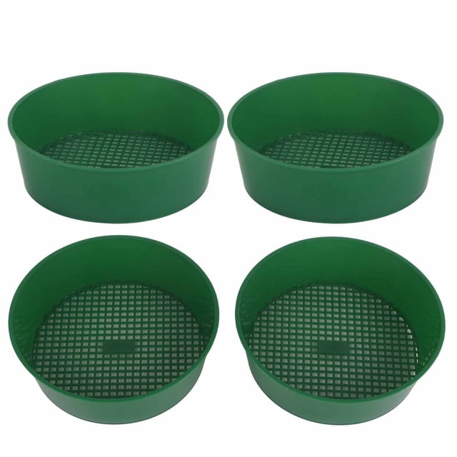 Tamiz de Filtro de Tamiz de Jardinería de 4 piezas, Fácil de Limpiar y Almacenar para la Tienda de Flores de Parque