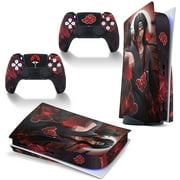 PS5 Skin Uchiha Itachi for Playstation 5 Disc Edition with Console and Dualsense Controller Full Set