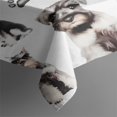 thumbnail image 3 of Schnauzer Dogs Rectangle Tablecloth 60"x84",Waterproof Polyester Rectangle Table Cloth, Wipeable Spillproof Polyester Tablecloth for Dining, Camping, Indoor and Outdoor, 3 of 5