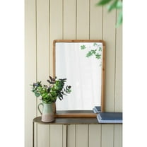 Hassch Wooden Framed Wall Mirror for Bathroom, 24"x36" Rustic Farmhouse Vanity Mirror, Décor Wall Art, Vertical or Horizontal Hanging Display