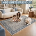 thumbnail image 4 of Area Rug, YEERSWAG 5 x 7 ft Rug for Living Room Bedroom, Machine Washable Stain Resistant Carpet with Non-Slip Backing, 4 of 9