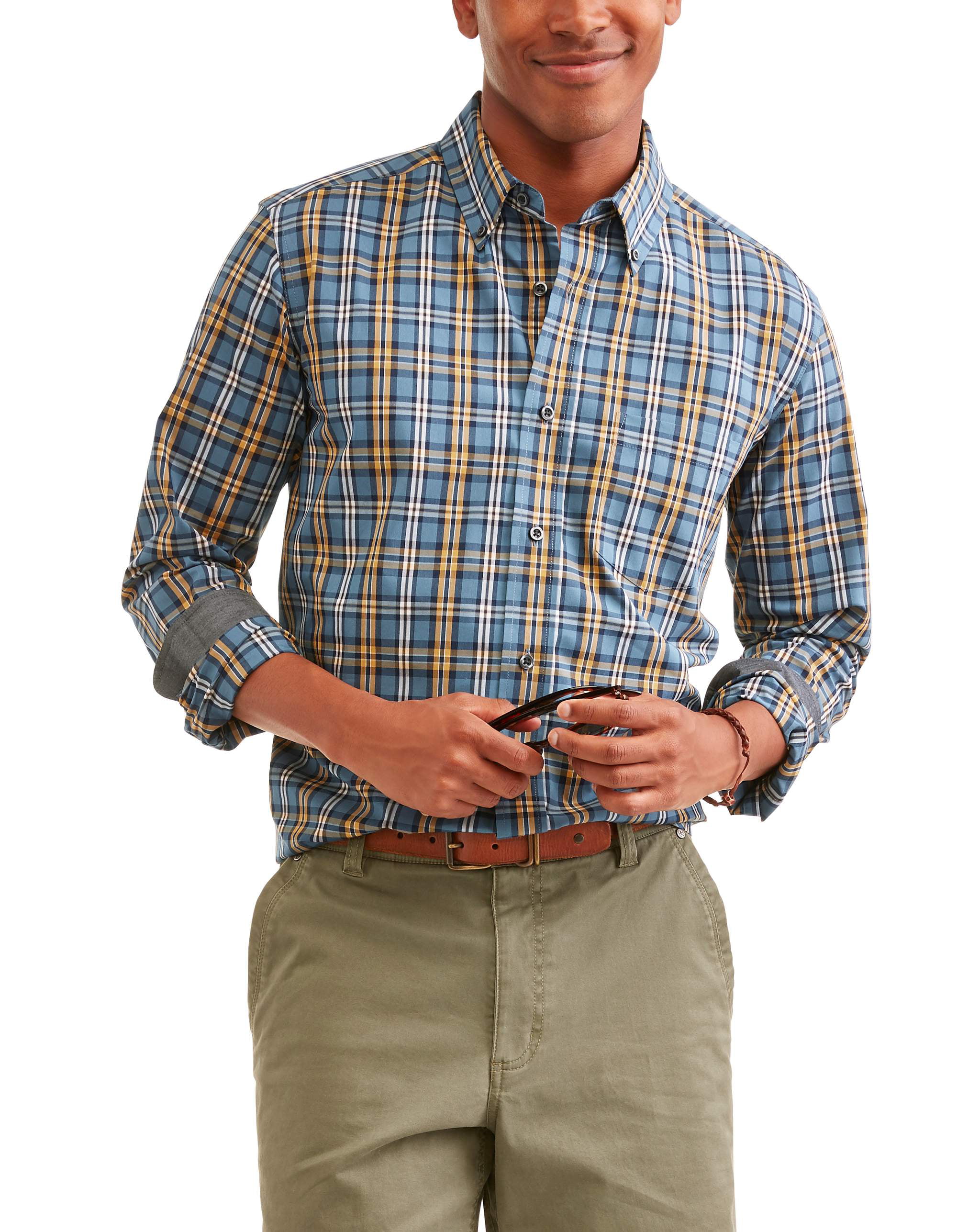 George Long Sleeve Stretch Poplin Casual Shirt 