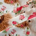 thumbnail image 5 of Erosebridal Cute Highland Cow Black Out Curtains,Pink Red Flowers Blossom Curtains Pack of 2 (42x63 Each) For Girls Boys, 5 of 7