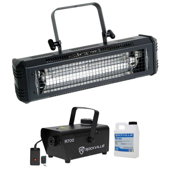 American DJ Mega Flash DMX 800W DMX Strobe Light w/ Sound Sensor   Fog Machine