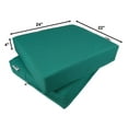 Outdoor 4 Pack Deep Seat Chair Patio Cushions Zipper Peacock Cover 24