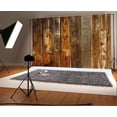 thumbnail image 3 of ABPHOTO Polyester 5x7ft Grunge Brown Wood Backdrops for Photography Brown Rustic Wooden Boards Photo Background Crafts Party Wall Picture Taking Photo Studio Props, 3 of 4