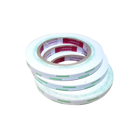 Cinta adhesiva de doble cara Sookwang (cinta adhesiva) para manualidades 10 mm25 m-3 piezas