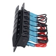 thumbnail image 1 of 6 Gang Rocker Switch, LED Switch Panel Anti Splash Waterproof  for Headlamp Fog Lamp Side Maker Light Red,Blue, 1 of 7