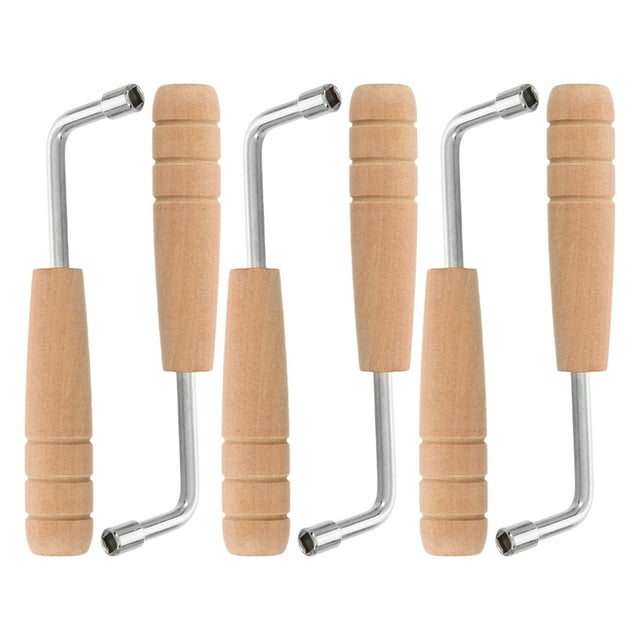 CTIRCHIU 6Pcs Lyre Tuning Wrench Set Light Yellow Professional Harp Tone Adjustment Tool for String Instruments